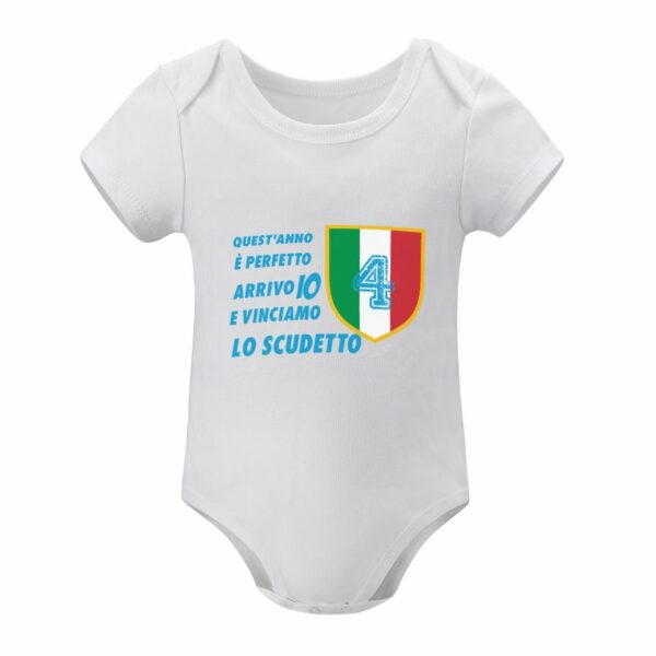 Napoli Baby Romper Quest’ anno è perfetto, arrivo io e vinciamo lo scudetto